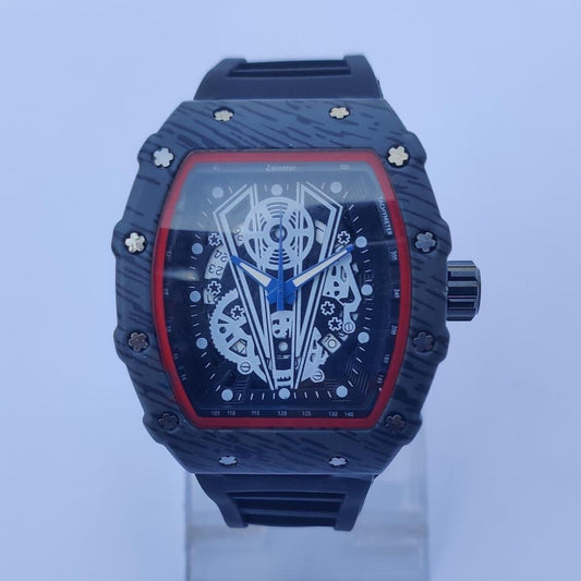 Men's Square Dial Sports Watch - 1 Pc Quartz Timepiece