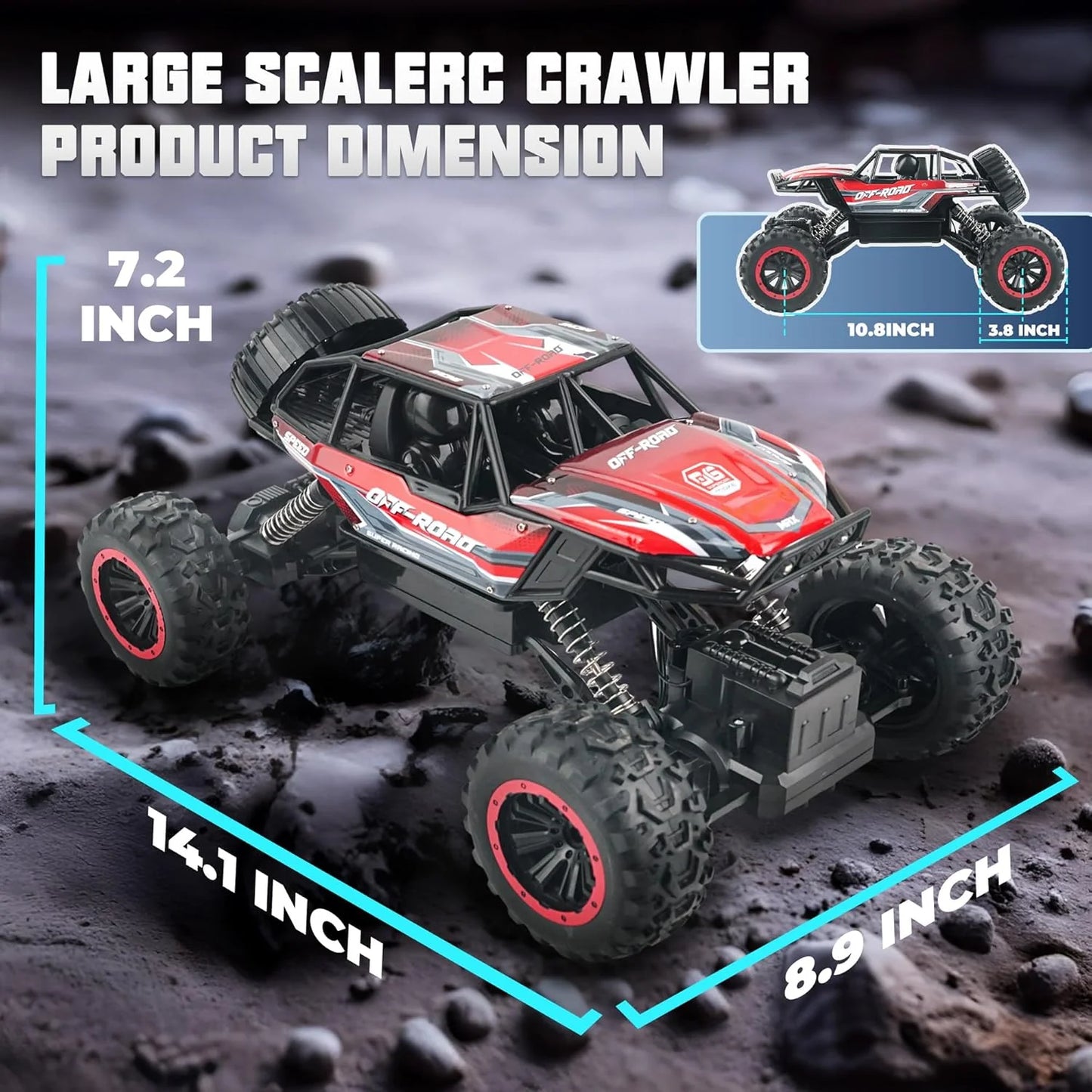 2.4Monster Truck Metal Alloy body