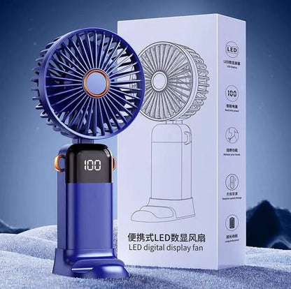 PORTABLE  MINI USB FAN WITH LED DISPLAY