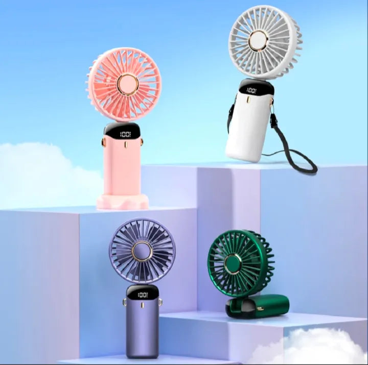 PORTABLE  MINI USB FAN WITH LED DISPLAY