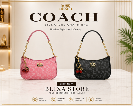 ✨ Coach Signature Charm Bag – Luxury Mini Shoulder Bag for Women | Blixa Store