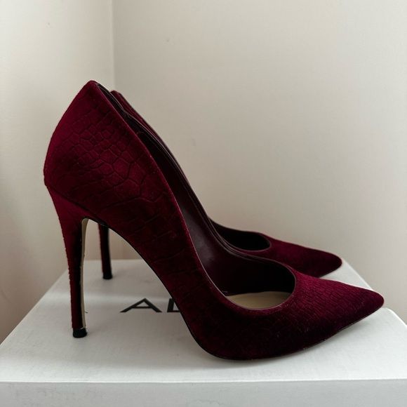 Red violet heels