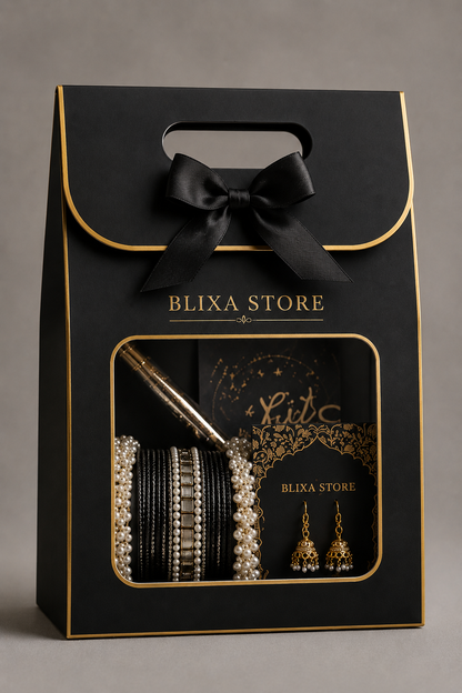 Luxury Jewelry Gift Box – Elegant Black Edition for BLIXA STORE