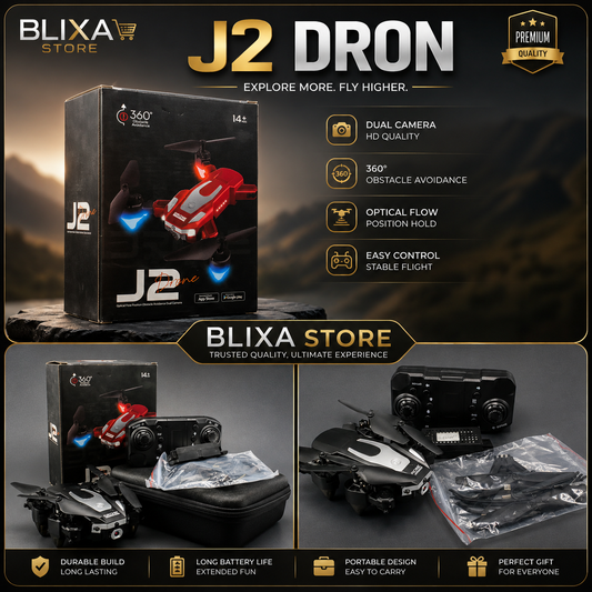 J2 Drone With HD Dual Camera & 360° Obstacle Avoidance | BLIXA STORE