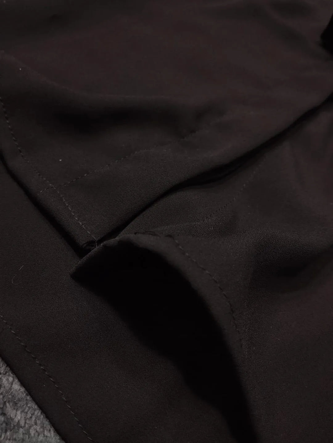 Black Georgette 2-Piece Office Casual Set