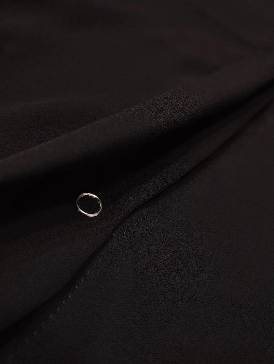 Black Georgette 2-Piece Office Casual Set