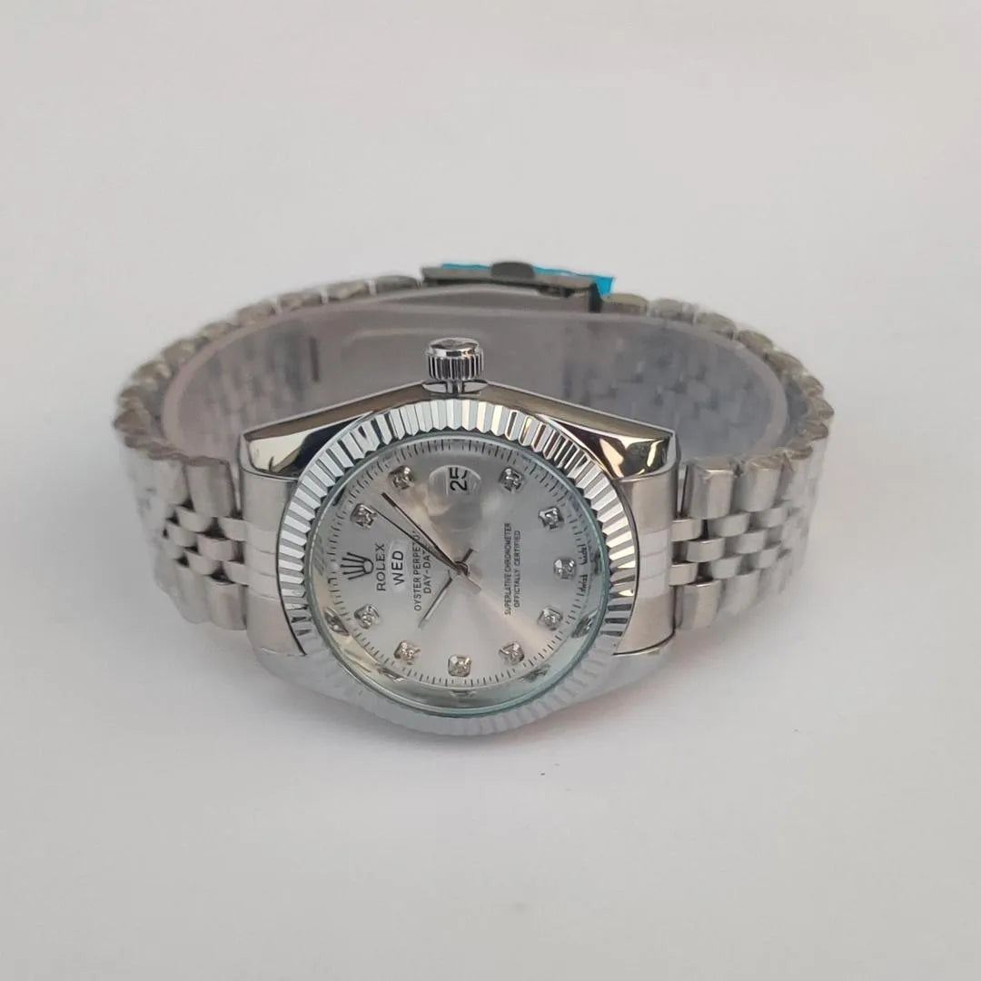 Men's Stainless Steel Watch - 1 Pc Quartz Movement with Elegant Watch Box