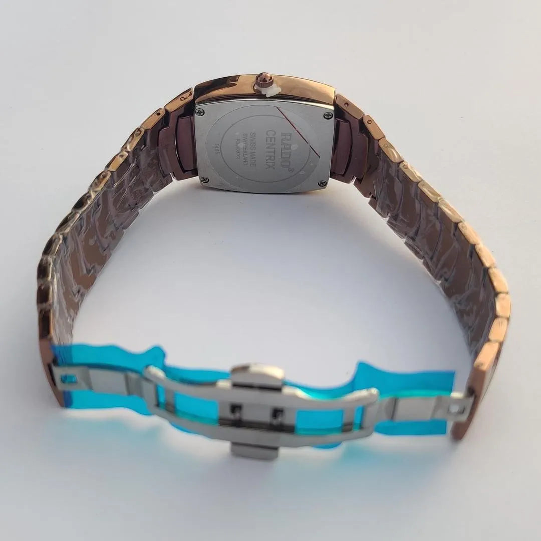 Stainless Steel Analogue Watch for Men Women Rose Gold