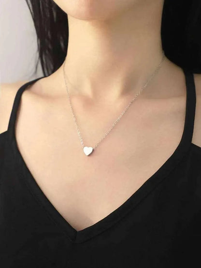 Golden Tiny Heart Necklace for Women Bridal Wear