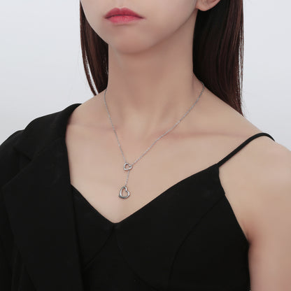 STAINLESS STEEL HEART NECLAC