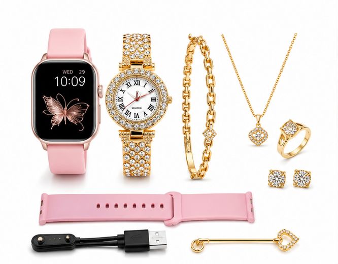 A58 Plus Smart Watch & Jewelry Set For Women | BLIXA STORE