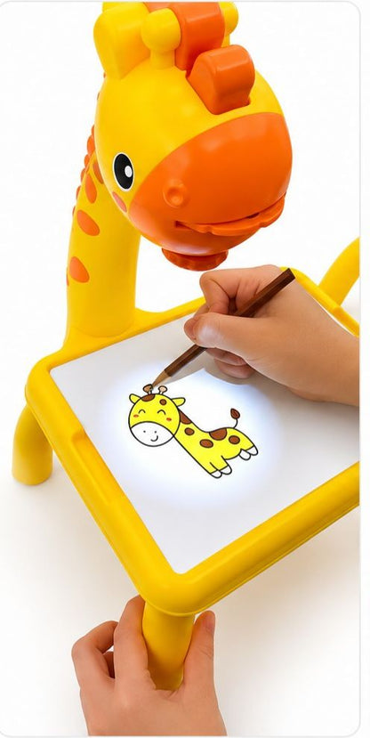 Kids Giraffe Drawing Projector Table with 24 Patterns & Color Pens | Educational Learning Toy for Boys & Girls | Blixa Store