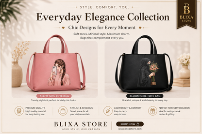 ✨ Luxury Printed Tote Bag Collection for Girls & Women | Blixa Store