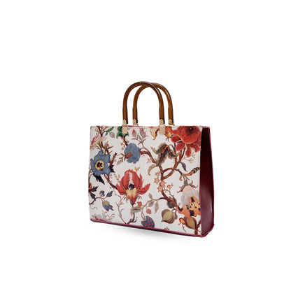 Vintage Blossom Tote 🌸 | Elegant Floral Luxury Handbag | Blixa Store